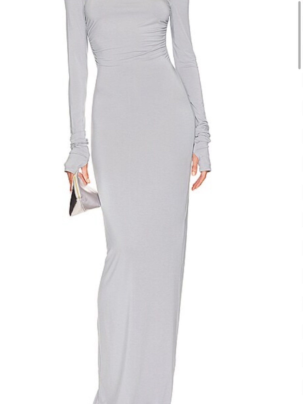 Helsa Jersey Backless Maxi Dress